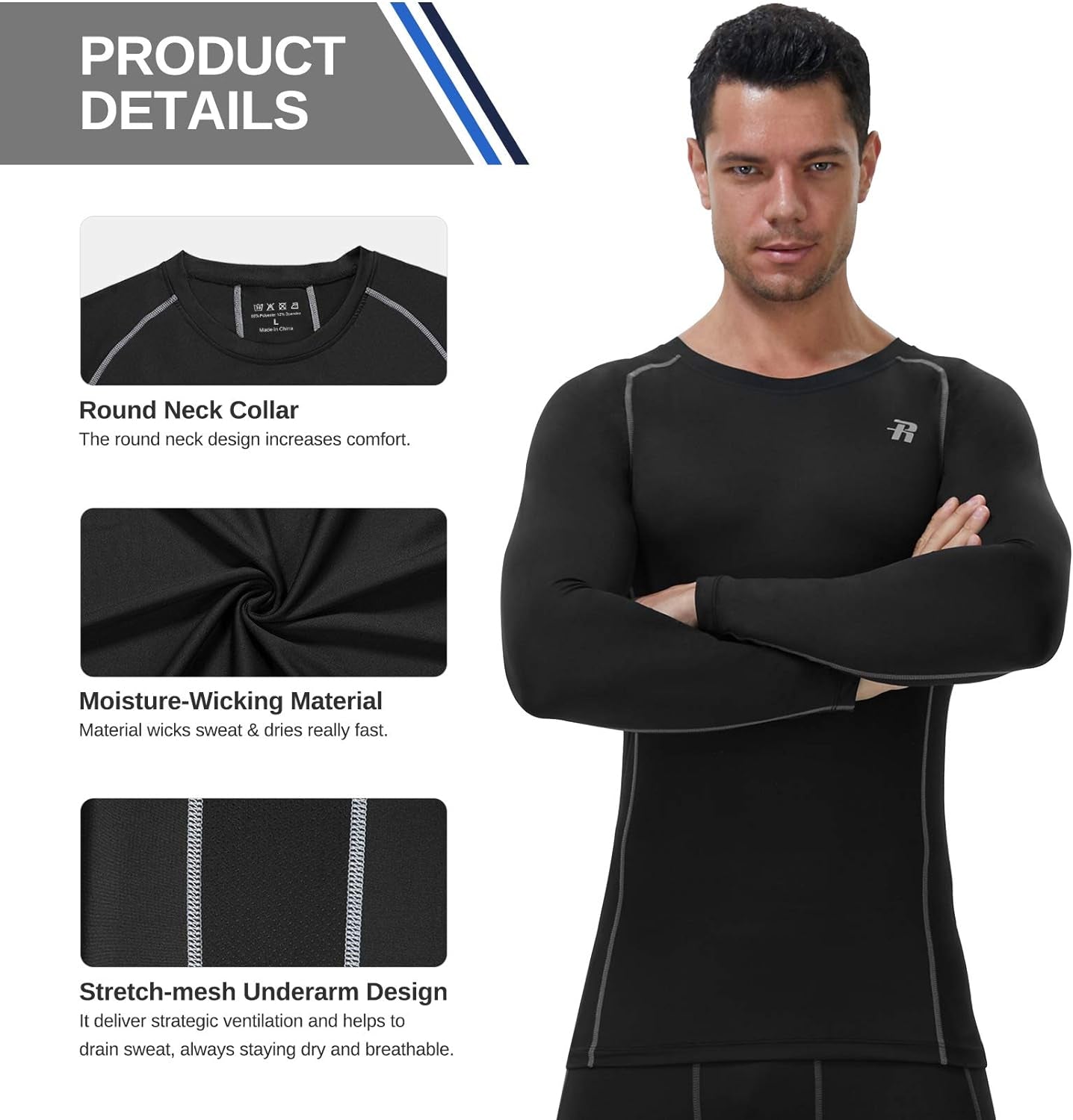 Compression Shirts for Men Long Sleeve 