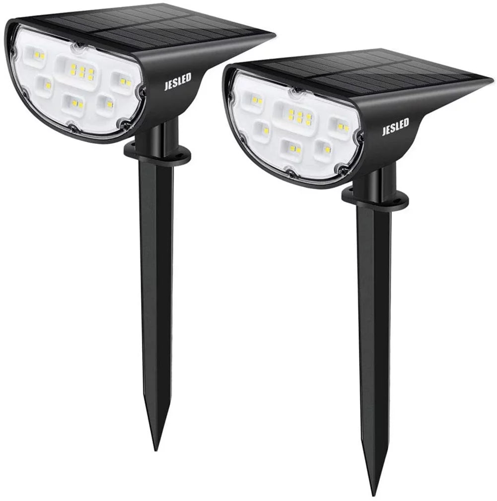 Brilliant White Light - Brighten Your Path: Solar Spotlights for Walkways 