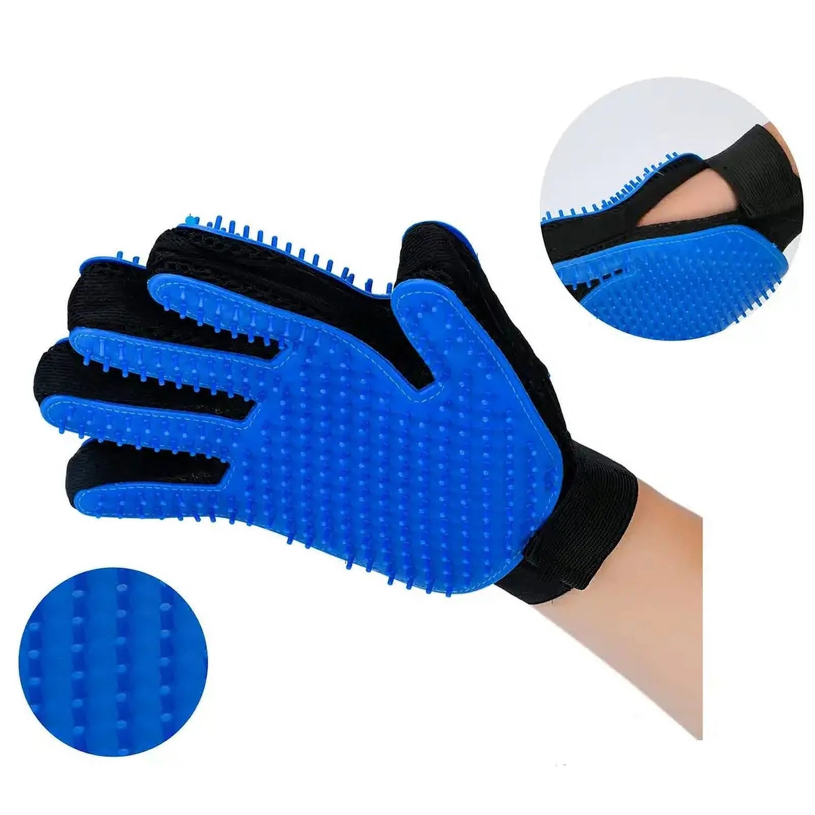 Gentle Pet Grooming Gloves - Effective Dog & Cat Hair Remover